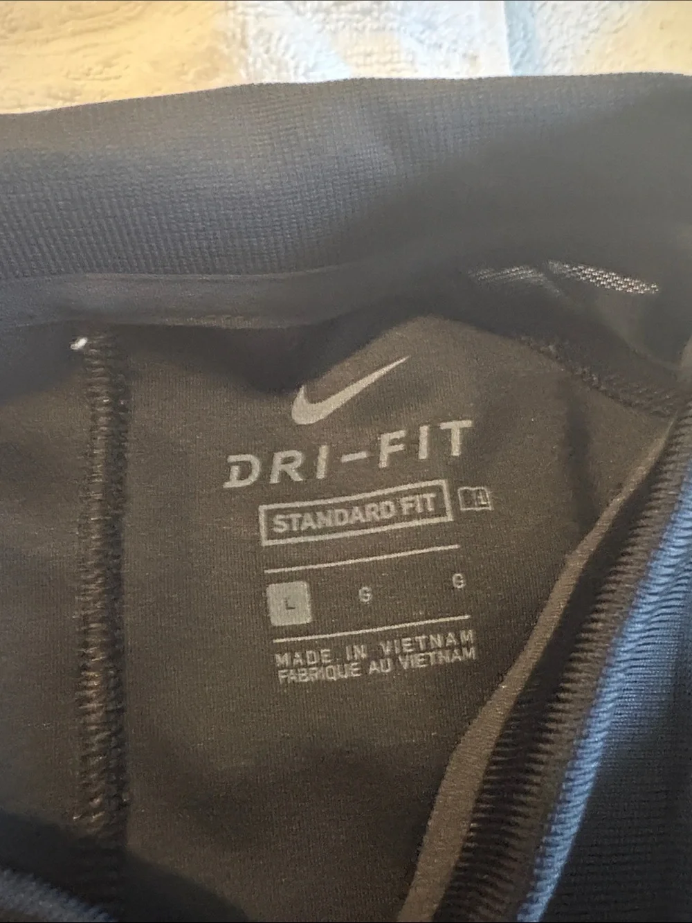 Nike Black and Light Gray Colorblock Polo. Never worn!
